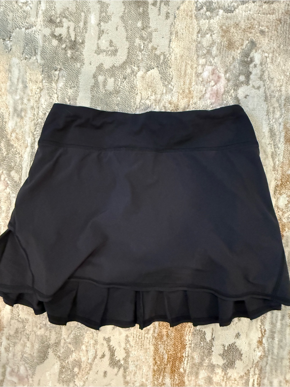 lululemon athletica Black Athletic Skirt with Ruffle Hem